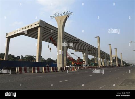 Dhaka Bangladesh 13th Jan 2022 Dhaka Elevated Expressway Dee