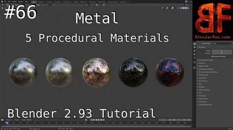 Blender Procedural Metal Materials Tutorial Metal Shader Blenderfan 66