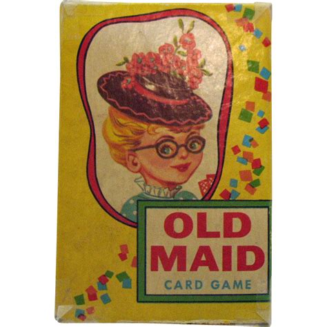 Vintage Old Maid Card Game 1950s Good Condition From Teesantiqueorchard