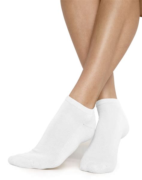 Hanes Womens Comfortsoft® Low Cut Socks Extended Sizes 3 Pack Apparel