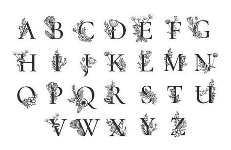 Stencil Letters Printable Monogram