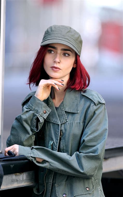 Lily Collins Just Ditched Her Red Hair Teen Vogue