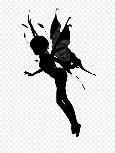 Fairy Tale Silhouette Clip Art Fairy Silhouette Material Png Download