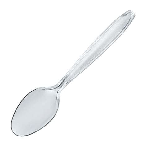 Heavyweight Clear Disposable Spoons | Drinkstuff