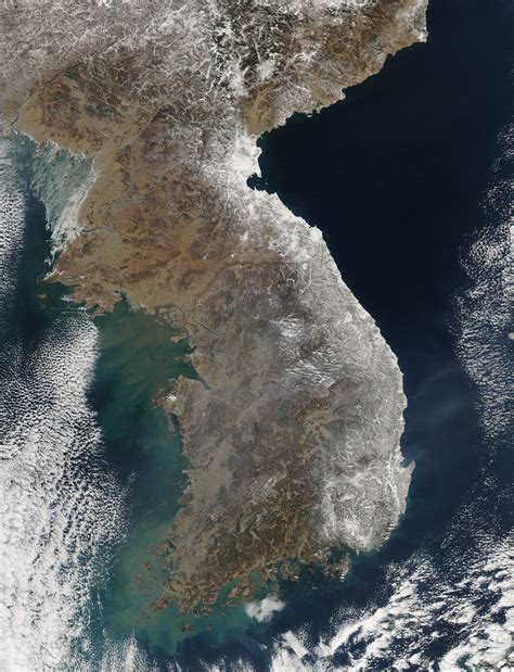 This form of goodbye also has a formal form and it is 안녕히 계십시오. Heavy Snow on the Korean Peninsula | NASA image acquired ...