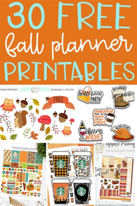 Free Fall Planner Printables Over Free Planner Printables Over