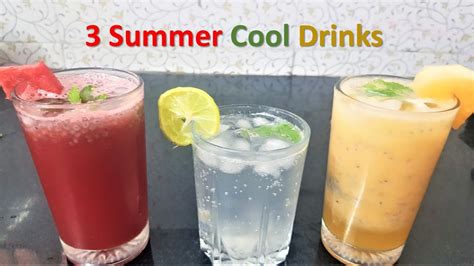 3 Refreshing Summer Cooldrink Cold Drinks For Summer How To Make