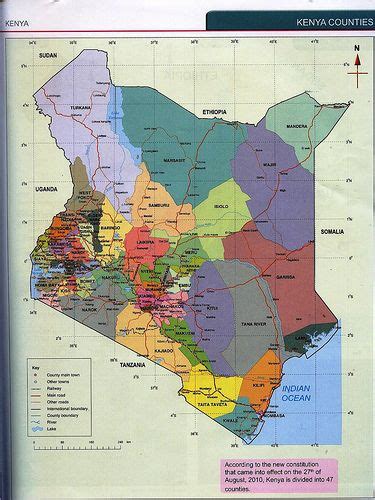 Kenya map collection of map of kenya in dotted style borders of the country filled with rectangles. Map of Kenya Counties (With images) | African map
