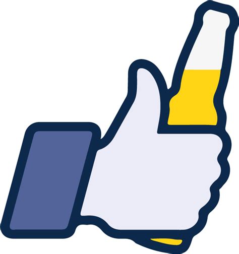 Facebook Like Beer Icon Vector Logo Thumbs Up Facebook Thumbs Up Png