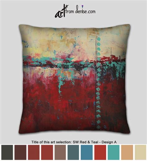 Enjoy free shipping on most stuff, even big stuff. Southwest pillow - abstract teal and red throw pillows for ...