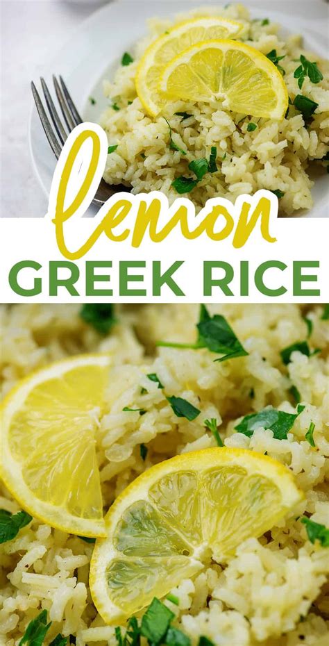 Greek Lemon Rice Artofit