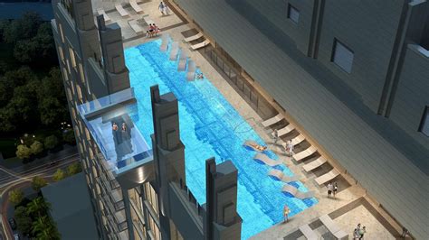 Swimming With Skyscrapers Watch Video From A Glass Bottomed Sky Pool