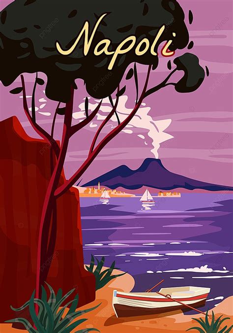 Naples Retro Poster Italia Template Download On Pngtree