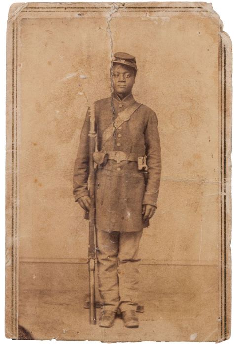 Armed Black Union Soldier Carte De Visiteprob 108th