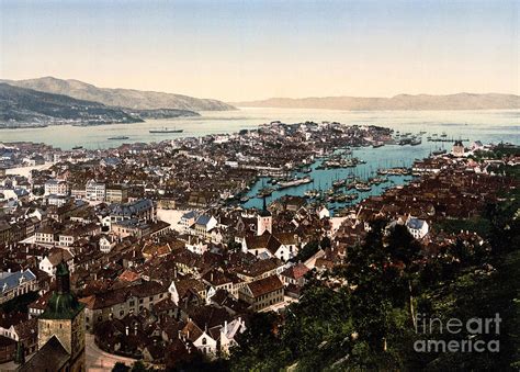 Bergen Norway Painting By Celestial Images Fine Art America