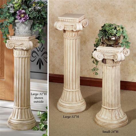 Ionic Indoor Outdoor Pedestal Column Columns Decor Greek Decor