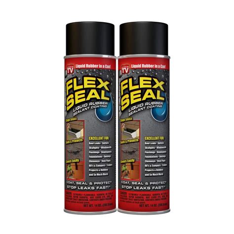 Buy Flex Seal Spray Rubber Sealant Coating 14 Oz Black 2 Pack
