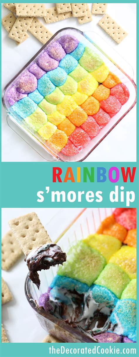 Rainbow Smores Dip The Decorated Cookie