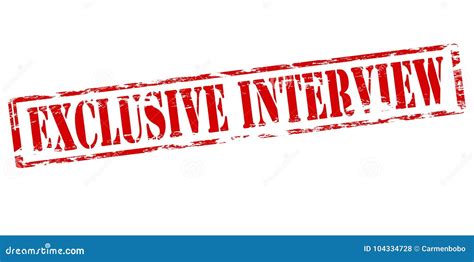 Exclusive Interview Stock Vector Illustration Of Symbol 104334728