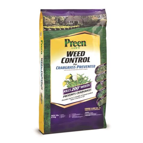Preen 24 64026 Lawn Weed Control Plus Crabgrass Preventer 18 Lbs