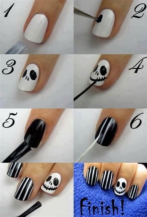 Diy Halloween Nail Art Designs With Step By Step Tutorials For
