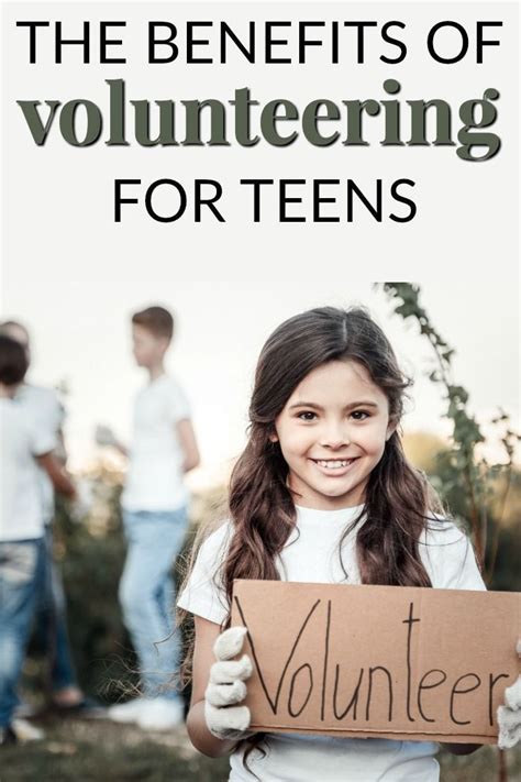 The Benefits Of Volunteering For Teens Teen Volunteer Teen Volunteer