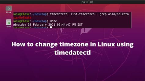 How To Change Timezone In Linux Ubuntu Using Timedatectl Command