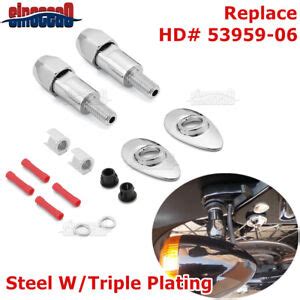 Parts Accessories Rear Turn Signal Relocation Kit Chrome Harley
