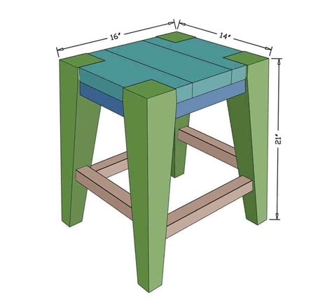 How To Build A Diy Wooden Bar Stool Thediyplan