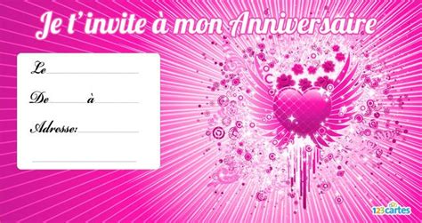 Invitation Anniversaire Fille 10 Ans Carte Invitation Communion