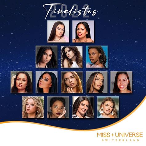 Miss Universe Switzerland 2022 Meet The 14 Finalists Vying For This