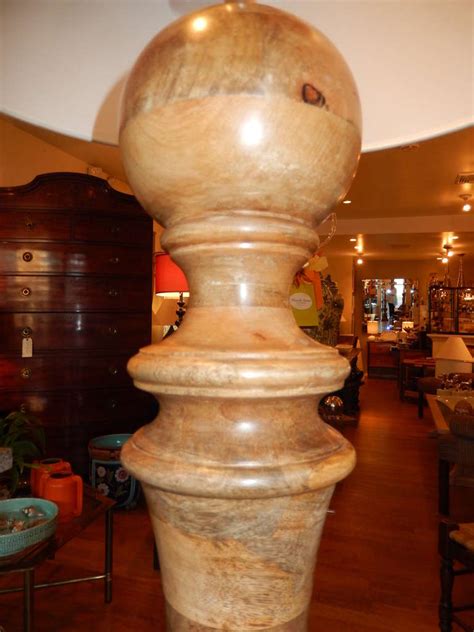 Any piece of wood can be used to add personality to a room and emphasize your unique style and we love this material for lighting. Hand Turned Mango Wood Standing Lamp at 1stdibs