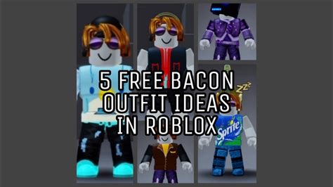 5 Free Bacon Outfit Ideas In Roblox Youtube
