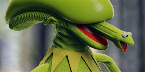 Kermit Se Torna Um Xenomorfo Em Fanarts Aterrorizantes E Alienígenas