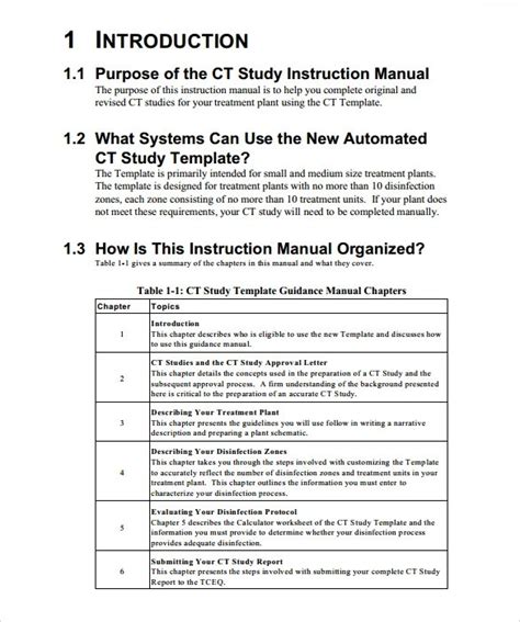 Instructions Template Sample