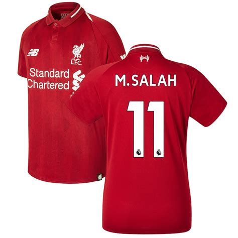 New Balance Mohamed Salah Liverpool Youth Red 201819 Home Replica