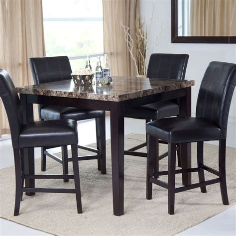 Contemporary 42 X 42 Inch Counter Height Dining Table With
