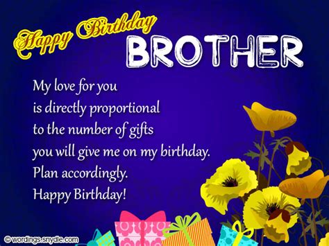 Birthday Wishes For Brother Wordings And Messages