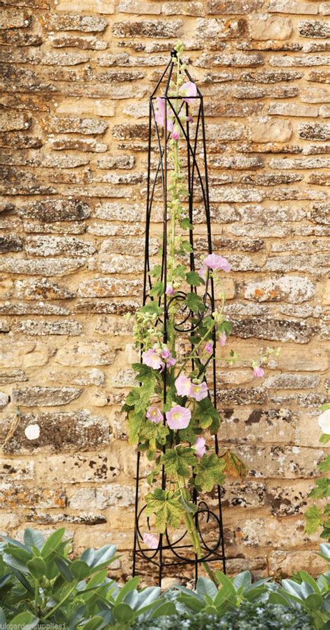 Metal garden rose arches to transform your garden & support your plants. 1.5m Eiffel Metal Obelisk - Climbing Plant Garden Support ...