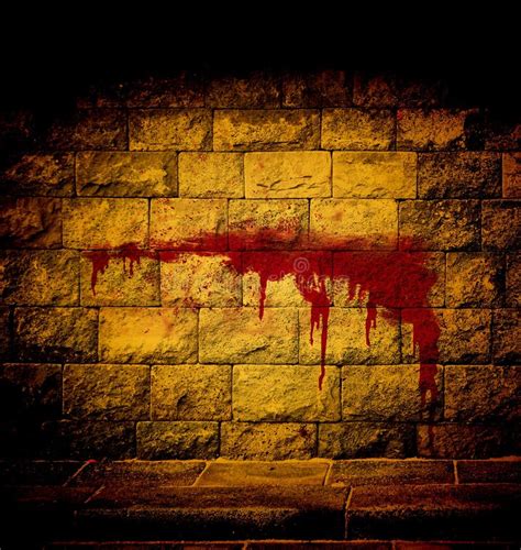 Blood On The Brick Wall Stock Image Image Of Antique 47504229