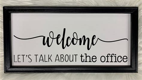 The Office Welcome Sign Etsy