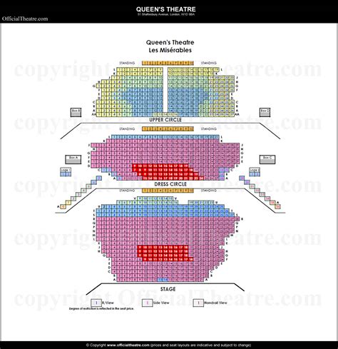 Visualisez les fameuses cartes michelin riches d'une expérience de plus d'un siècle. Queen's Theatre London seat map and prices for Les Miserables