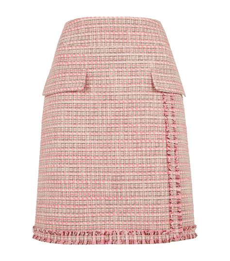 Paule Ka Pink Tweed Skirt Harrods Uk