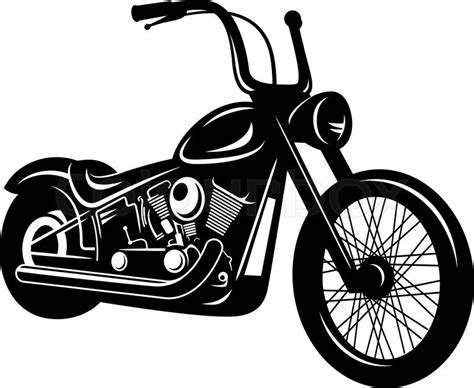 Vector Illustration Of A Motorcycle Stock Vector Colourbox