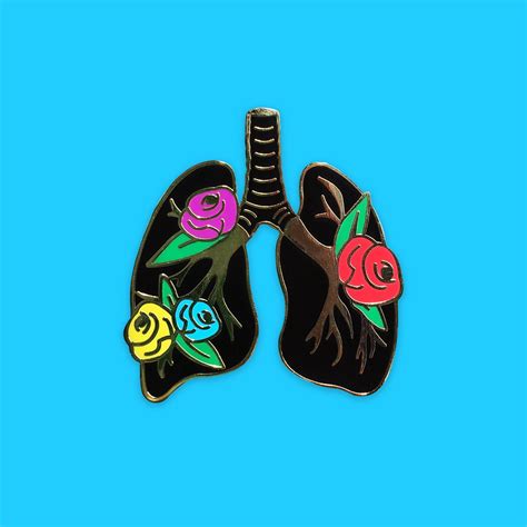 Image Of Anatomy Bloom Lungs Pretty Pins Cool Pins Backpack Pins