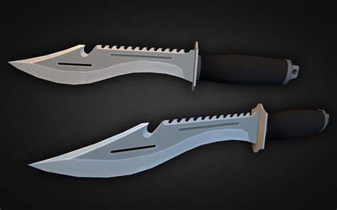 The pdf can be used as a template and the dxf is for use by cnc machine. Combat Knife 3D Model Game ready .max .obj .3ds .fbx .dxf ...