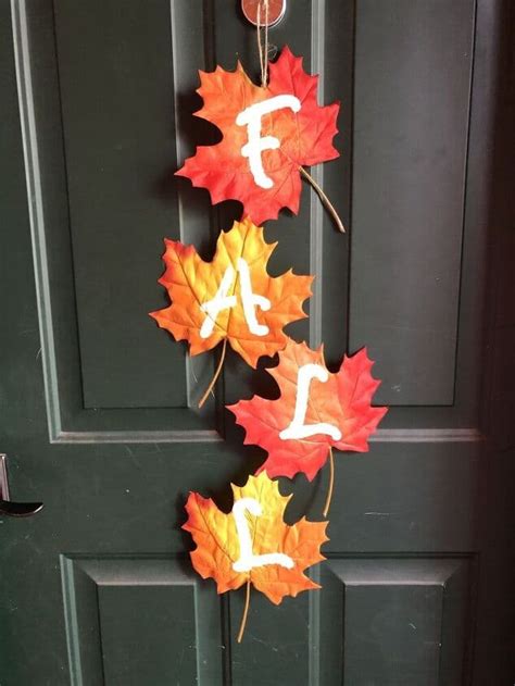 2 Diy Fall Leaf Decorations Chas Crazy Creations