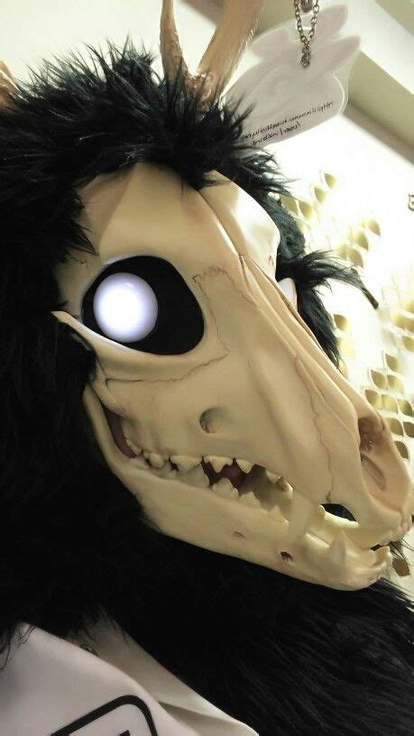 Zack Haku Redds Fursona A Resin Skull Faced Shadow Dog Head So