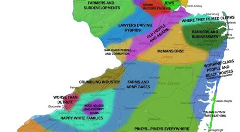 This Is The Most Accurate And Funny Map Of New Jersey Ever