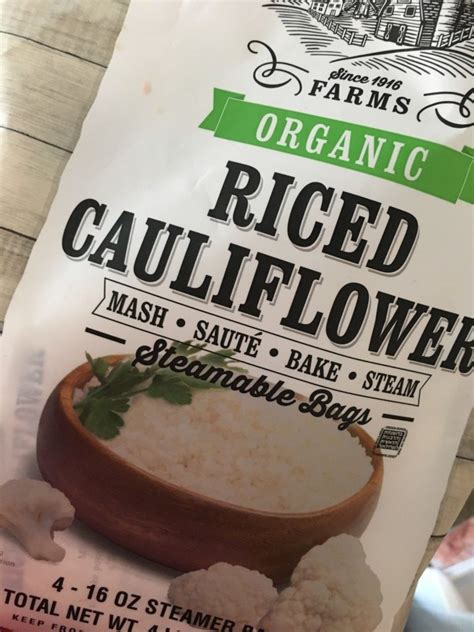 The magic happens when you use a 3/4 cup serving of cauliflower rice is 20 calories, zero grams of fat, four grams of carbohydrates, 25 mg of sodium, two grams of protein, two grams of. 10 Must Have Items to Survive a Whole 30
